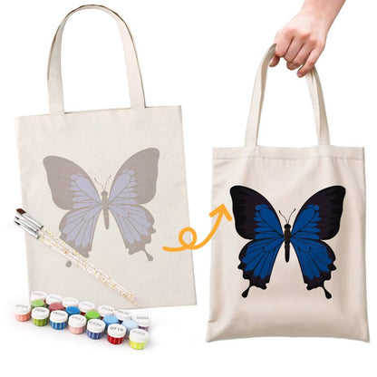 Tote bag à peindre par numéro Ailes de Papillon, vue 8, Maison Artsen