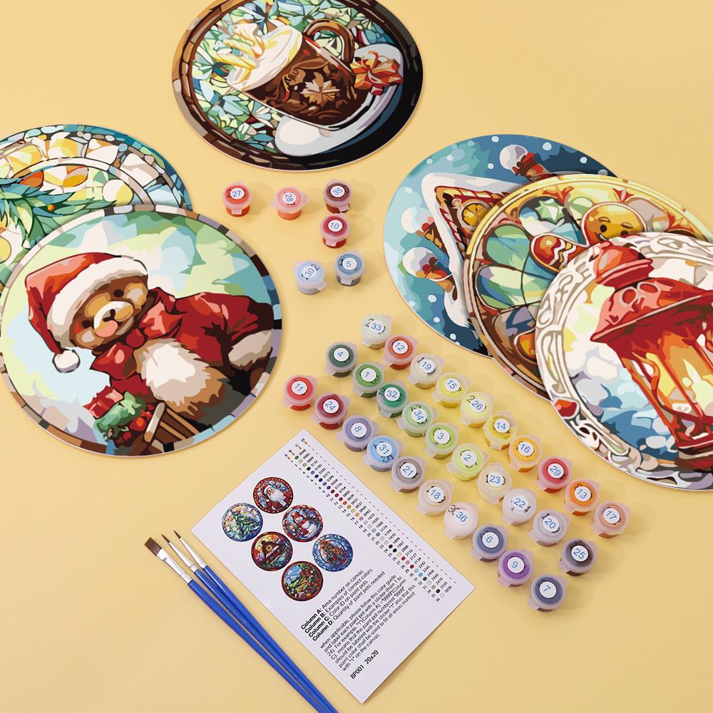 Sets de table à peindre par numéro Noël Douillet, vue 7, Maison Artsen
