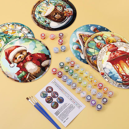 Sets de table à peindre par numéro Noël Douillet, vue 7, Maison Artsen