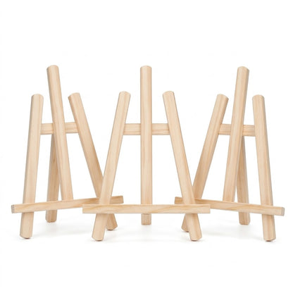 Coffret 6 peintures par numéro Petit chevalet en bois - Pack de 3 – aux couleurs inspirantes – Maison Artsen