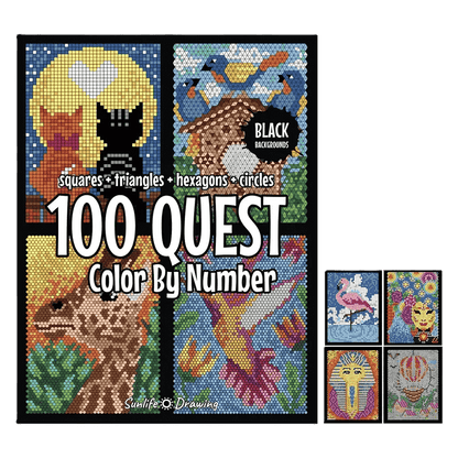 Livre de coloriage par numéro Mosaïques Cachées, vue 2, Maison Artsen