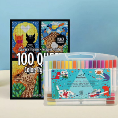 Livre de coloriage par numéro Mosaïques Cachées, Maison Artsen