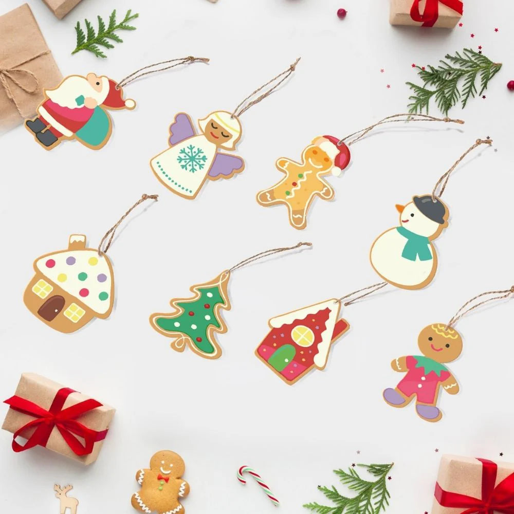 Coffret 6 peintures par numéro Sapin Enchanté – pour un Noël magique – Maison Artsen