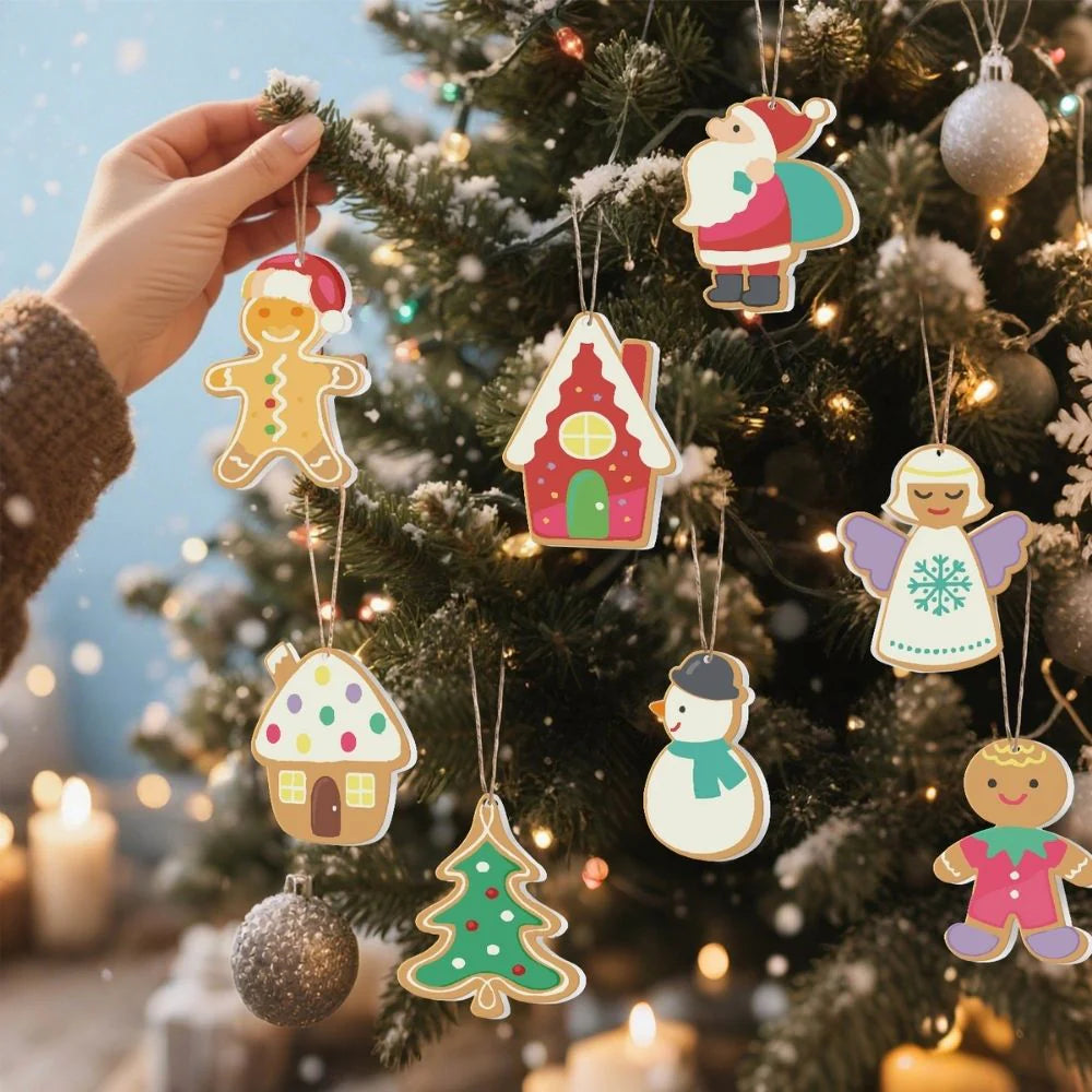 Peinture par numéro Sapin Enchanté – détail toile – Maison Artsen