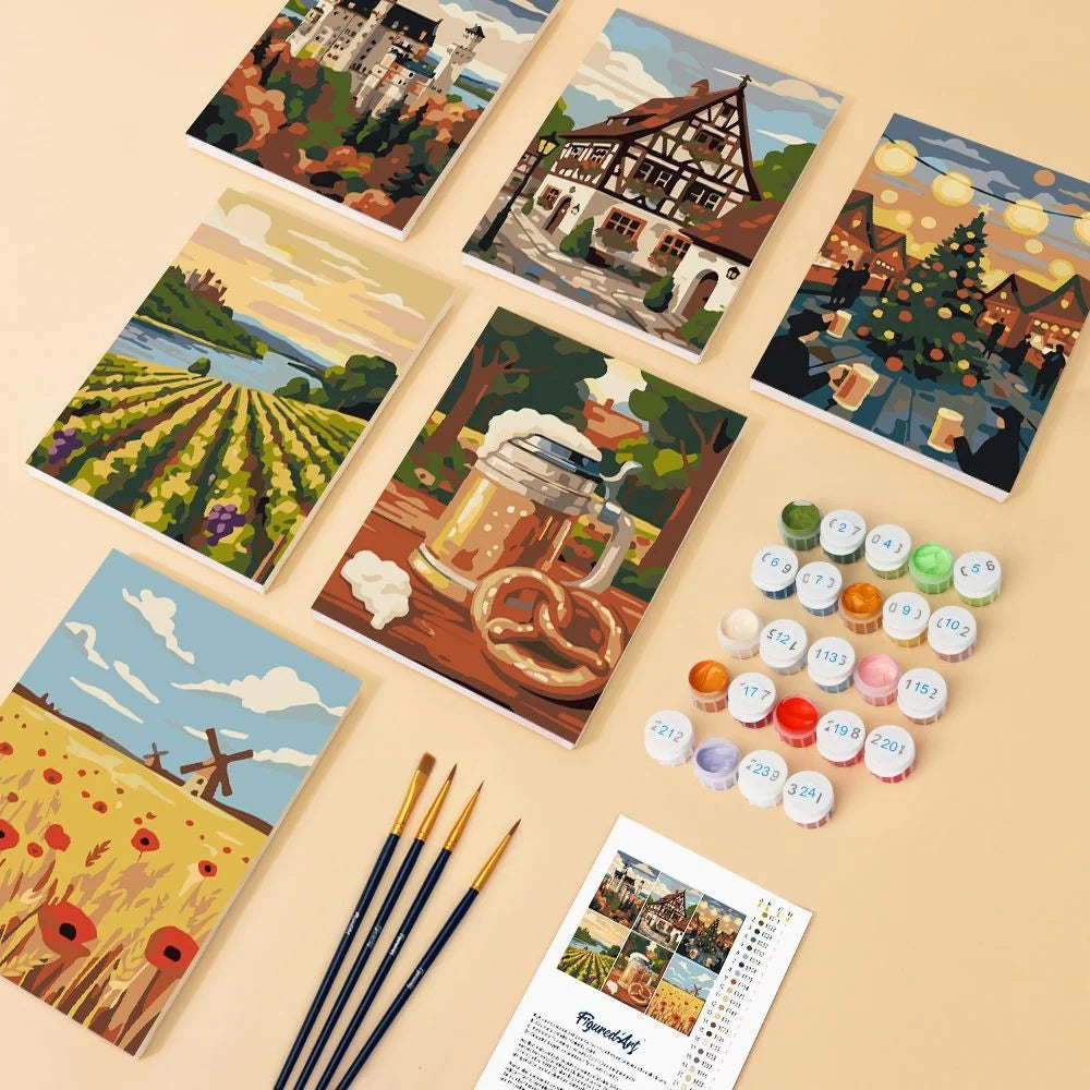 Coffret “Alsace” – 6 peintures par numéro