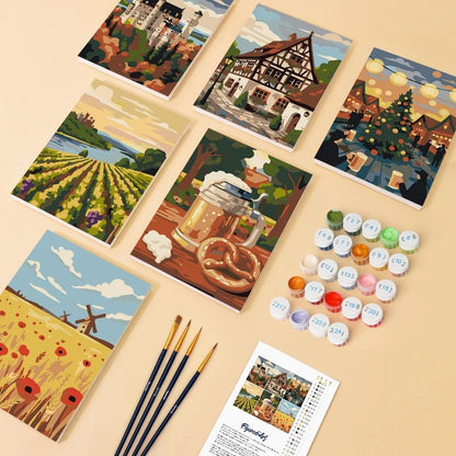 Coffret “Alsace” – 6 peintures par numéro