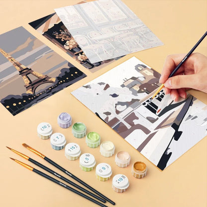 Coffret “Balade à Paris” – 6 peintures par numéro