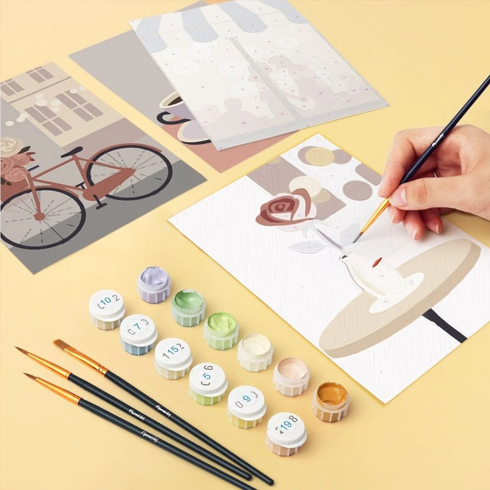 Coffret “Douce Romance” – 6 peintures par numéro