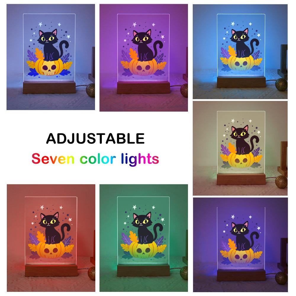 Lampe à peindre par numéro Chat sur sa Citrouille, vue 9, Maison Artsen