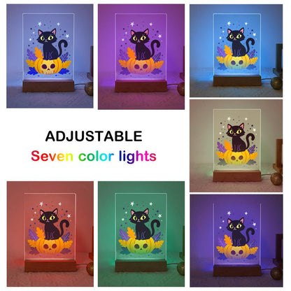 Lampe à peindre par numéro Chat sur sa Citrouille, vue 9, Maison Artsen