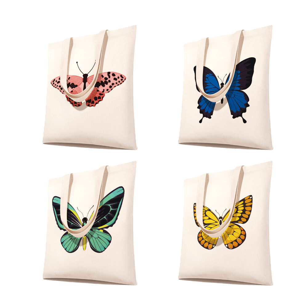 Tote bag à peindre par numéro Ailes de Papillon, Maison Artsen