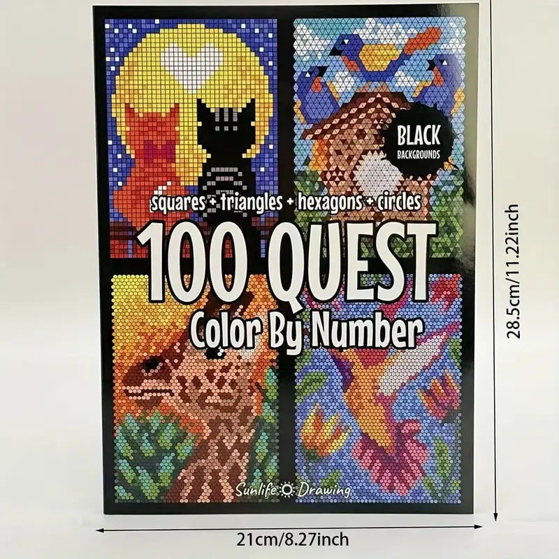 Livre de coloriage par numéro Mosaïques Cachées, vue 3, Maison Artsen