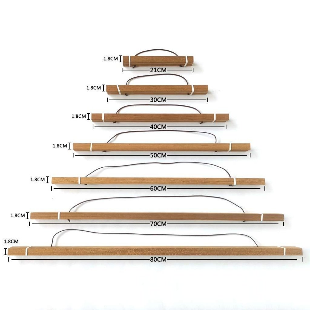 Cadre magnétique en bois, largeurs disponibles – Maison Artsen