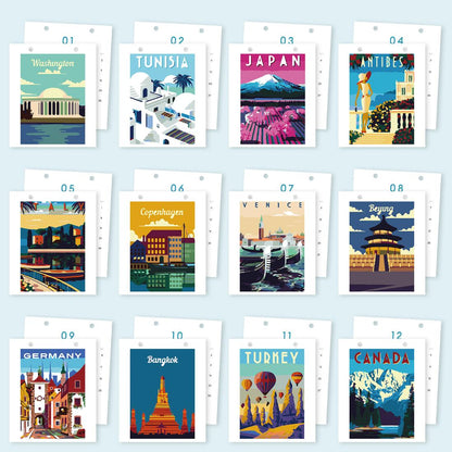 Calendrier 2027 peinture par numéro Affiches du Monde, Maison Artsen – vue 14