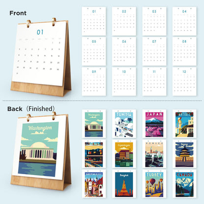 Calendrier 2027 peinture par numéro Affiches du Monde, Maison Artsen – vue 17