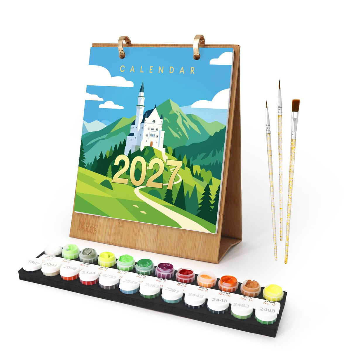 Calendrier 2027 peinture par numéro Carnet de Voyage, Maison Artsen – vue 1