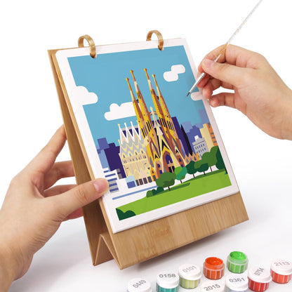 Calendrier 2027 peinture par numéro Carnet de Voyage, Maison Artsen – vue 3