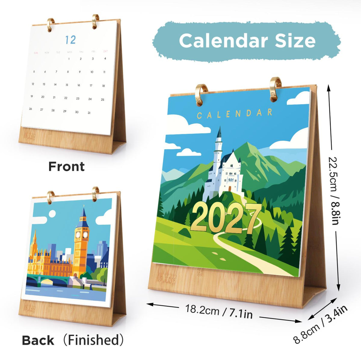 Calendrier 2027 peinture par numéro Carnet de Voyage, Maison Artsen – vue 4