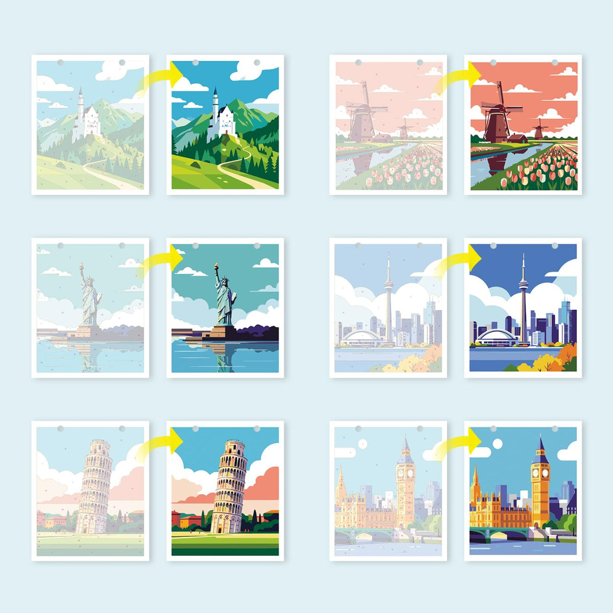 Calendrier 2027 peinture par numéro Carnet de Voyage, Maison Artsen – vue 6