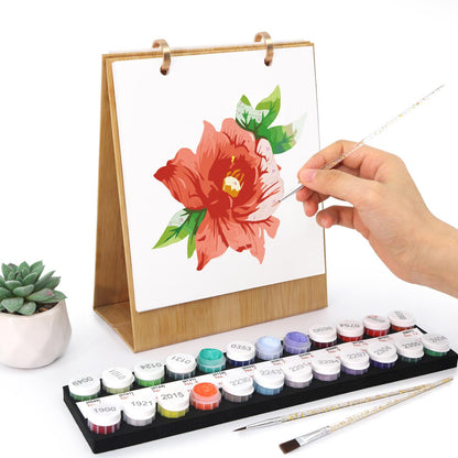 Calendrier 2027 peinture par numéro Fleurs du Jardin, Maison Artsen – vue 4
