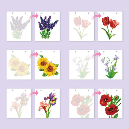 Calendrier 2027 peinture par numéro Fleurs du Jardin, Maison Artsen – vue 9