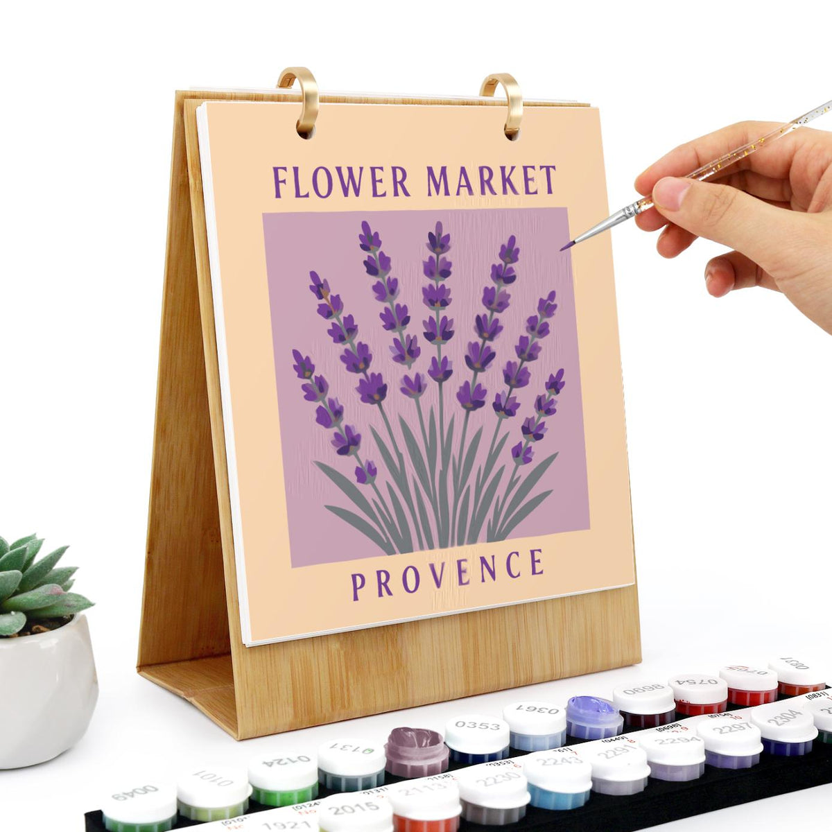Calendrier 2027 peinture par numéro Marché aux Fleurs, Maison Artsen – vue 3
