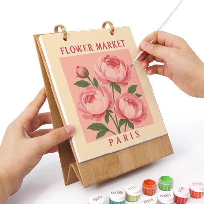 Calendrier 2027 peinture par numéro Marché aux Fleurs, Maison Artsen – vue 12
