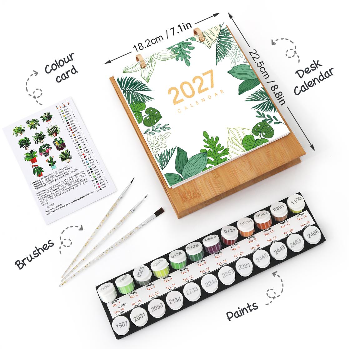 Calendrier 2027 peinture par numéro Plantes d'Intérieur, Maison Artsen – vue 4