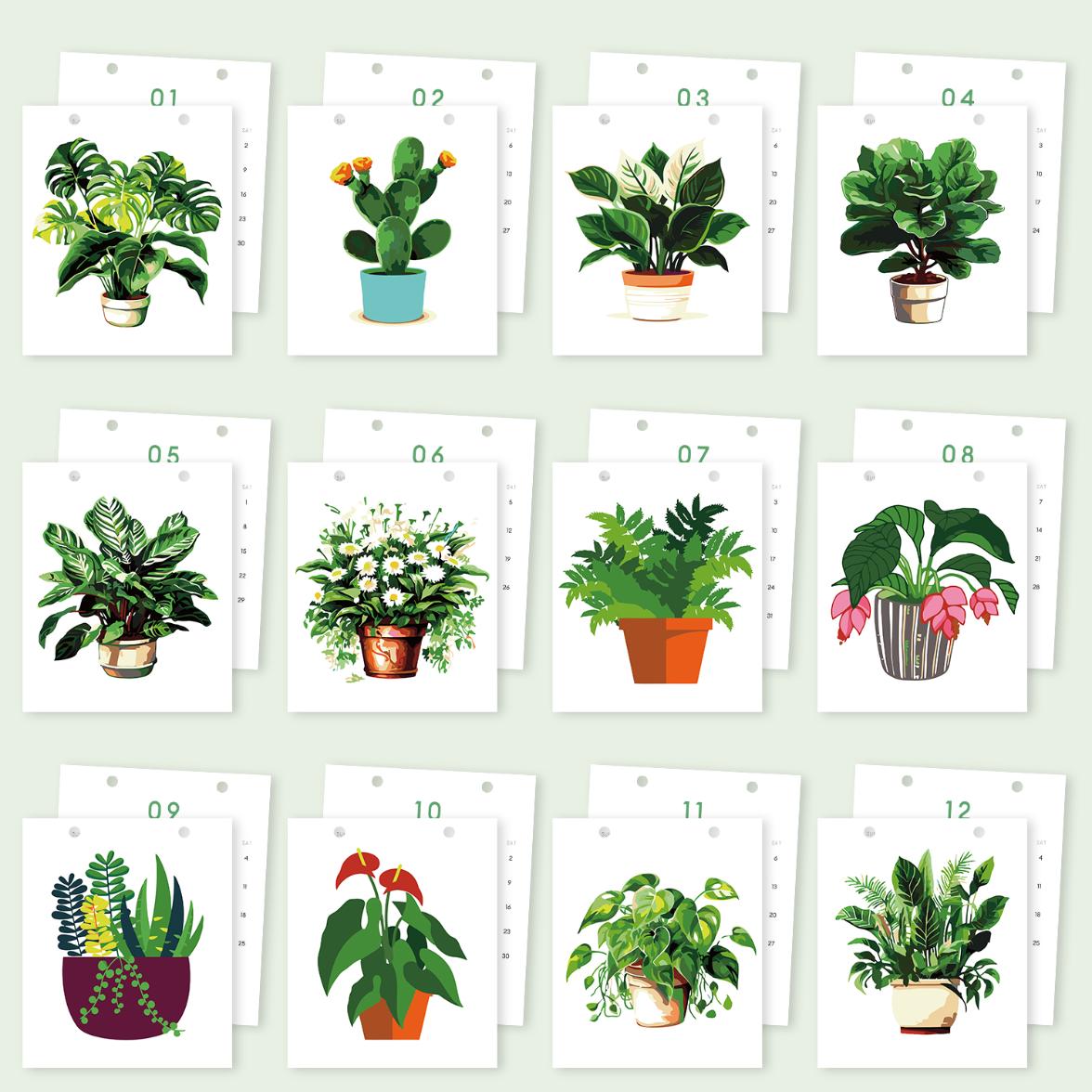 Calendrier 2027 peinture par numéro Plantes d'Intérieur, Maison Artsen – vue 14