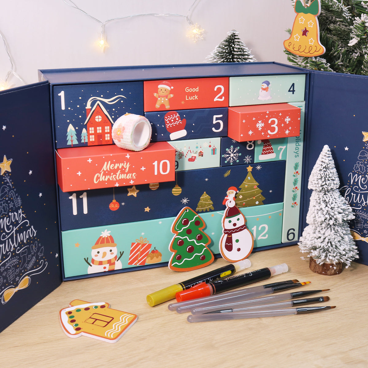 Calendrier de l'Avent Peinture par numéro Nuit Dorée Maison Artsen, 12 surprises – vue 12