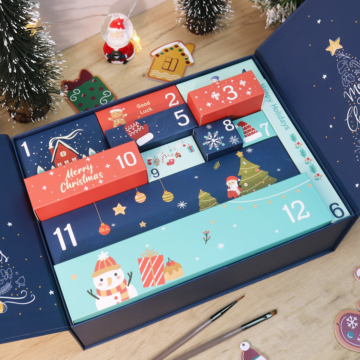 Calendrier de l'Avent Peinture par numéro Nuit Dorée Maison Artsen, 12 surprises – vue 15