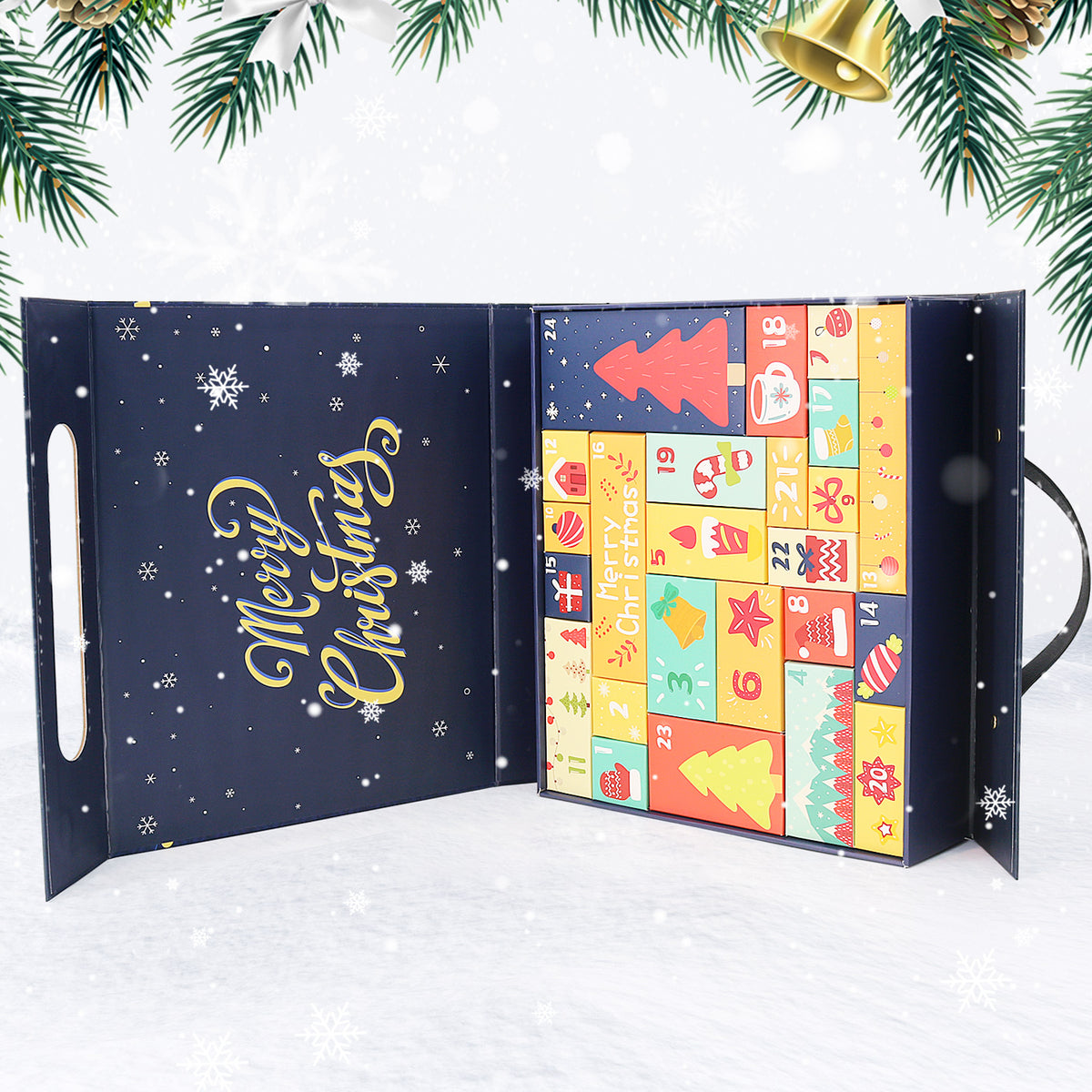 Calendrier de l'Avent Diamond painting Sapins Dorés Maison Artsen, 24 surprises – vue 2