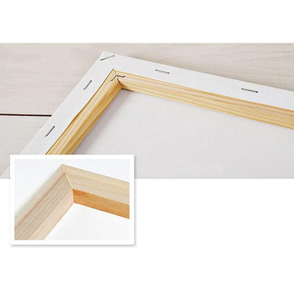 Châssis en bois seul pour toile peinture par numéro – angle de la toile montée – Maison Artsen