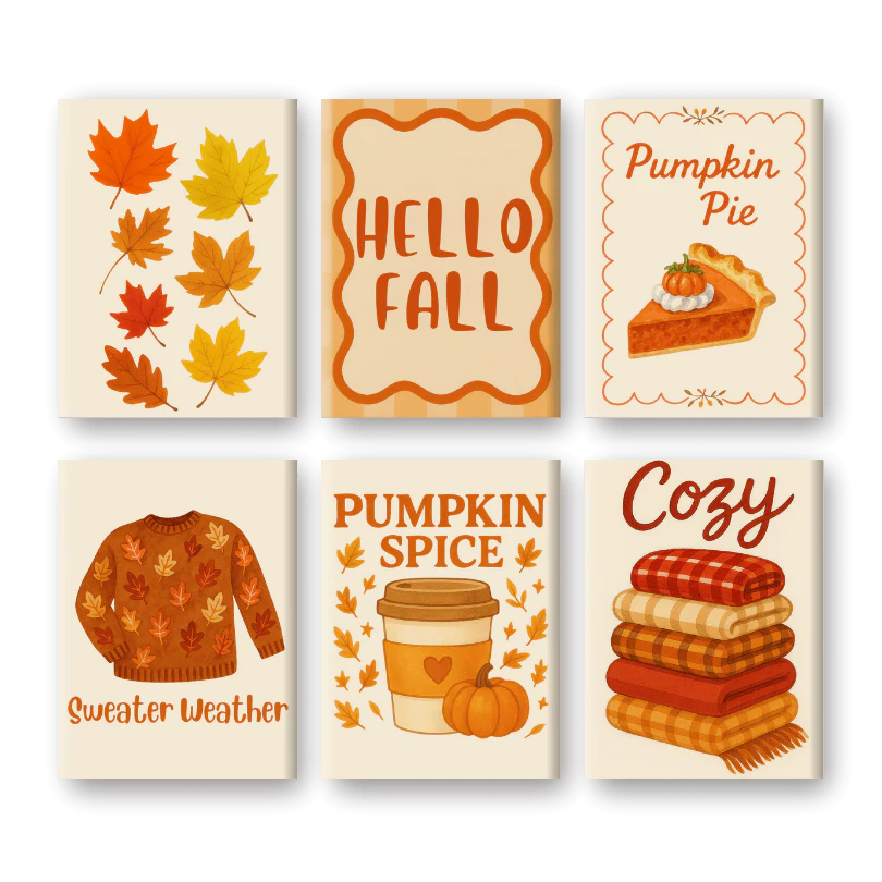 Coffret “Automne” – 6 peintures par numéro