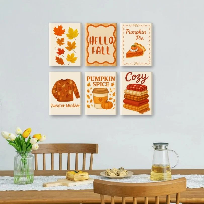 Coffret “Automne” – 6 peintures par numéro