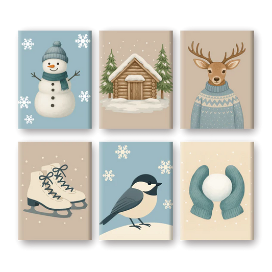 Coffret de 6 peintures par numéro “Blanche neige”