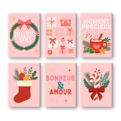 Coffret de 6 peintures par numéro “Bonheur & Amour”