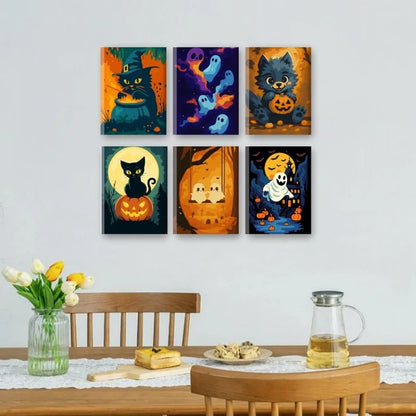 Coffret “Booo’minou” – 6 peintures par numéro