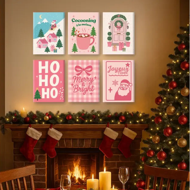 Coffret de 6 peintures par numéro “Cocooning Vibes”