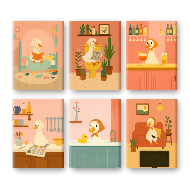 Coffret “Coin-coin” – 6 peintures par numéro