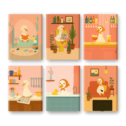 Coffret “Coin-coin” – 6 peintures par numéro