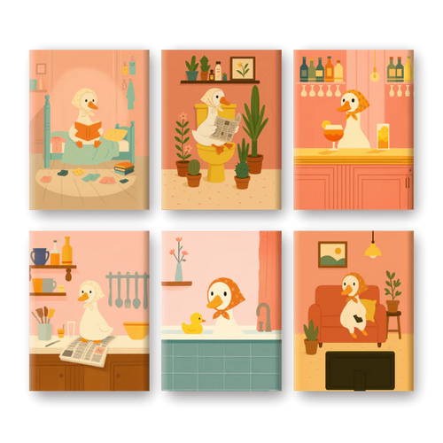 Coffret “Coin-coin” – 6 peintures par numéro