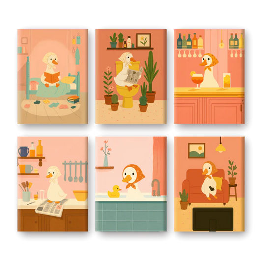 Coffret de 6 peintures par numéro “Coin-coin”