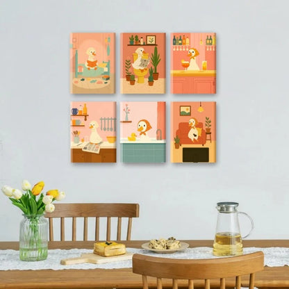 Coffret “Coin-coin” – 6 peintures par numéro