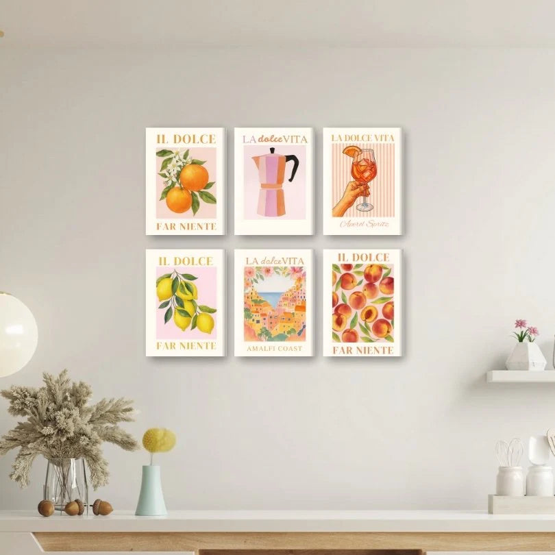 Coffret “Dolce Vita” – 6 peintures par numéro