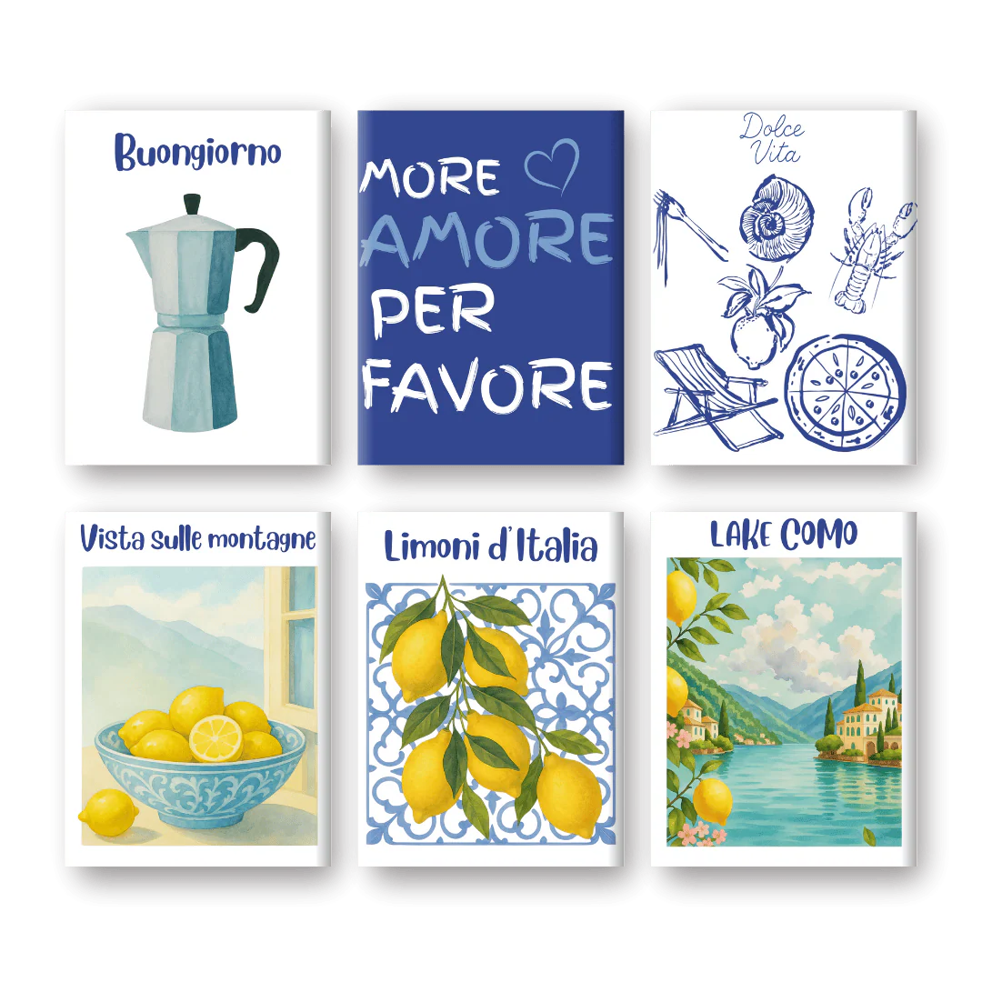 Coffret “Été Italien” – 6 peintures par numéro