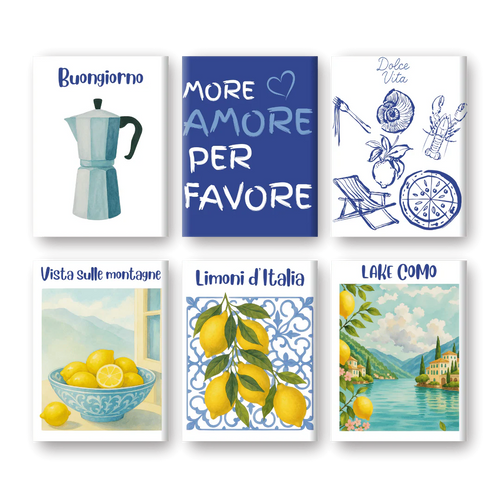 Coffret “Été Italien” – 6 peintures par numéro