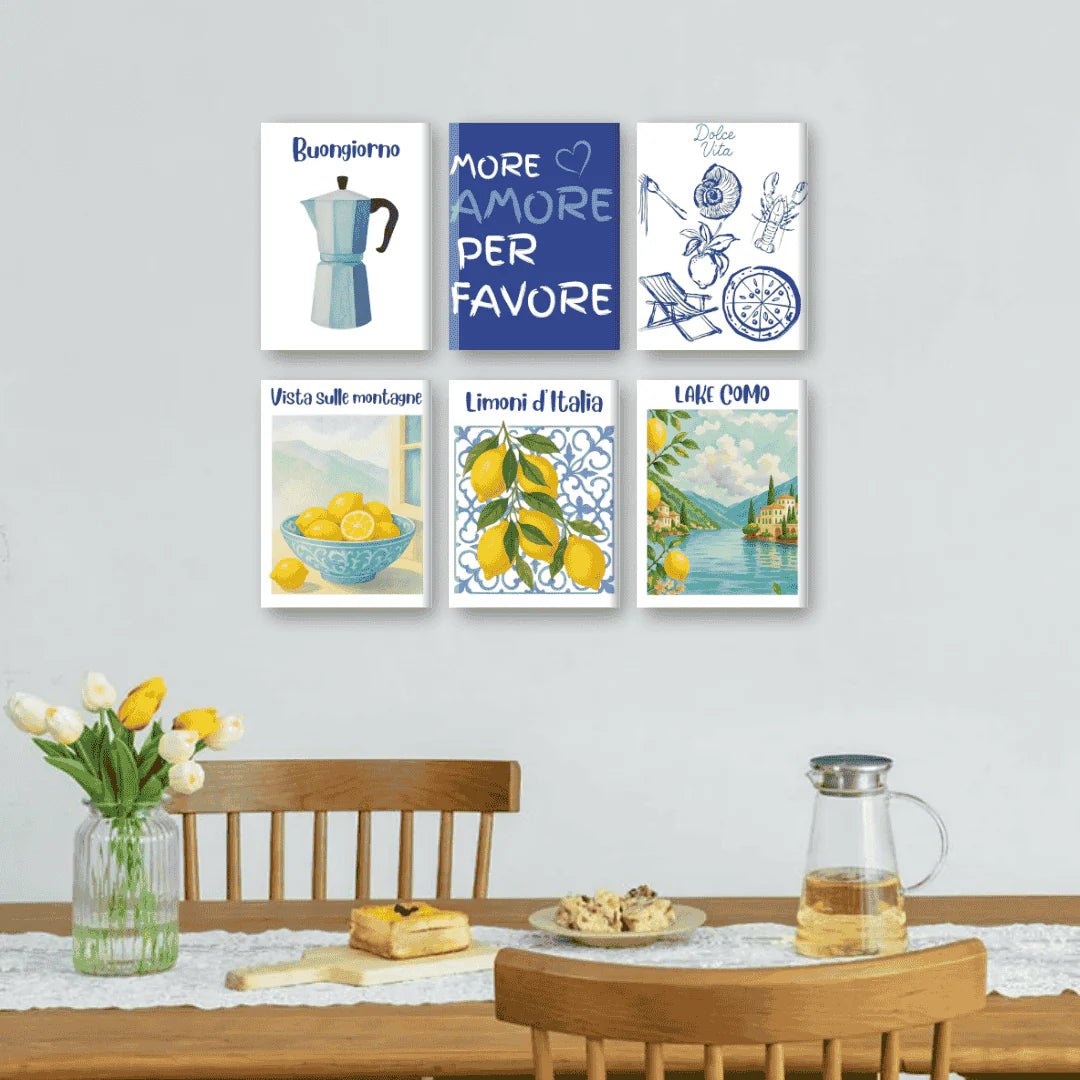 Coffret “Été Italien” – 6 peintures par numéro