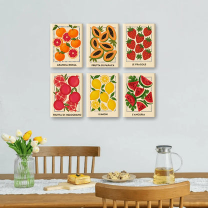 Coffret “Fruits Ibériques” – 6 peintures par numéro