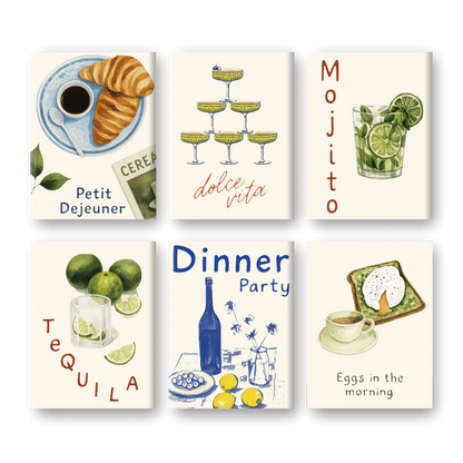 Coffret “Green & Blue” – 6 peintures par numéro